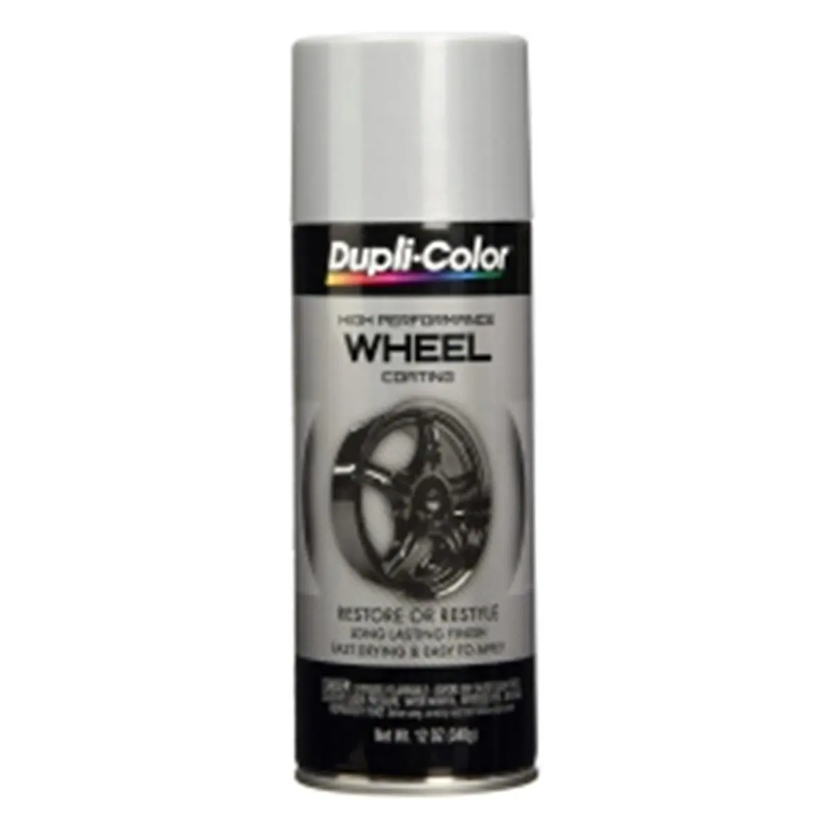 Dupli-Color HWP101 212 MAIN Rugged Acrylic Enamel Wheel Paint - 12 oz Silver, Brake Dust Resistant, Fast Dry, High Reflective Metallic Finish, Chip Resistant, Improved Chemical Resistance, Rugged Acrylic Enamel Formula, Durable