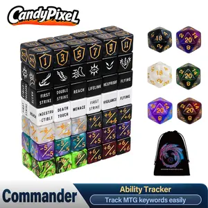 MTG Counter Dice Set for Ability Life Shield Creature Stat Buffs 90 Pieces, DND Dice Polyhedral Gaming,Magic The Gathering