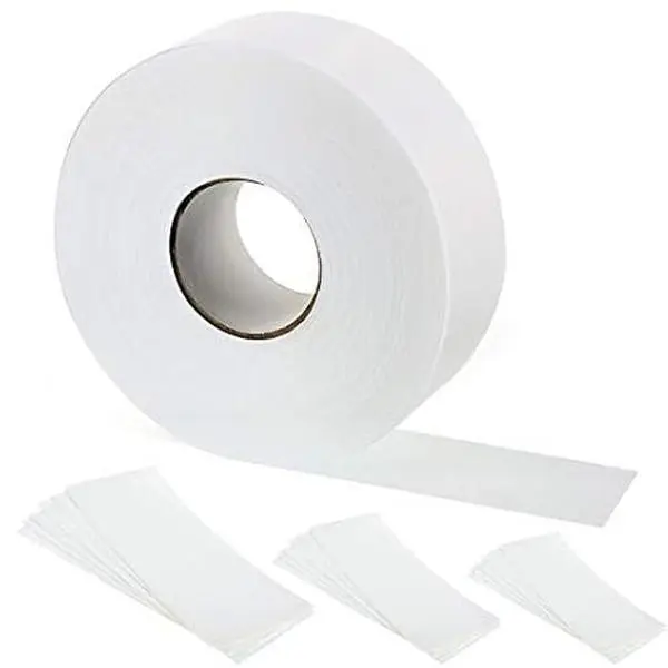 Non-Woven Wax Strips Roll, 2.75in x 50yd White Body Care Wax Strips for Body & Facial Smooth Hair Removal, Suitable for All Skin Types