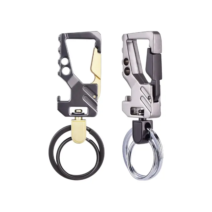 2 Pack Car Key Chain Bottle Opener Keychain for Men and Women (Multicolor)