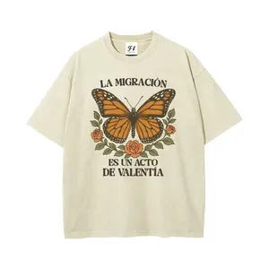 Immigrants Anti ICE S~5XL Oversize Unisex Washed T-Shirt for Women and Men's Unisex Fit Batik Cotton Oversize Streetwear Menswear  Super Soft Pre-Shrunk