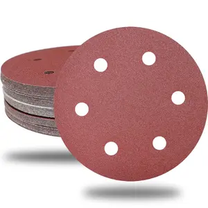 30 count 9 Inch 6 Hole Drywall Sanding Discs Set- 80 100 120 180 240 400 Grits, 9" Sandpaper Discs with Hook & Loop Backing, Fast  Aluminum Oxide Abrasive for Drywall Power Sander,  Sander