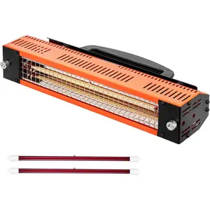 VEVOR Infrared Curing Lamp, 1000W High Power, Handheld Auto Heating Car Curing Light, 2.48 sq.ft Baking Area Spray Baking Booth Heaters, Paint Dryer for On-Site Repair, Engine Drying