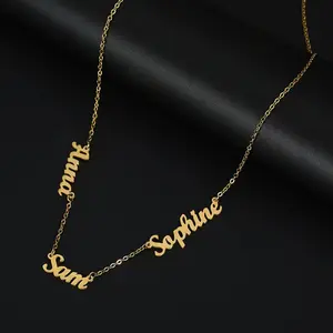 Women's Personalized Stainless Steel Custom Name Necklace - Gift Jewelry with Personalized Initials, Custom Letter Clavicle Chain, Unique Gift Idea outdoorfun