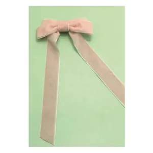 Velvet Ribbon Hair Bow Clips - Soft, Stylish Bows for Girls - Foxy's Leotards