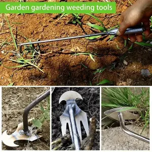 11 Inch Weeding Tool,Multi-Functional Garden Weeding Tool, Suitable for Gardening, Backyard Farm Planting and Weeding, with Handle.