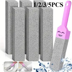 5 PCS Pumice Stone Cleaning Stick Seat Toilet Limescale Rust Stain Dirt Removal Brush Bathroom Tile Sink Household Washing Tools Restroom