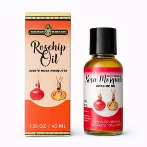 Rosehip Oil (Aceite Rosa Mosqueta) 40ml Bottle Set | 100% Pure Organic Facial & Skin Oil | Hydrating, Brightening, Scar & Stretch Mark Care