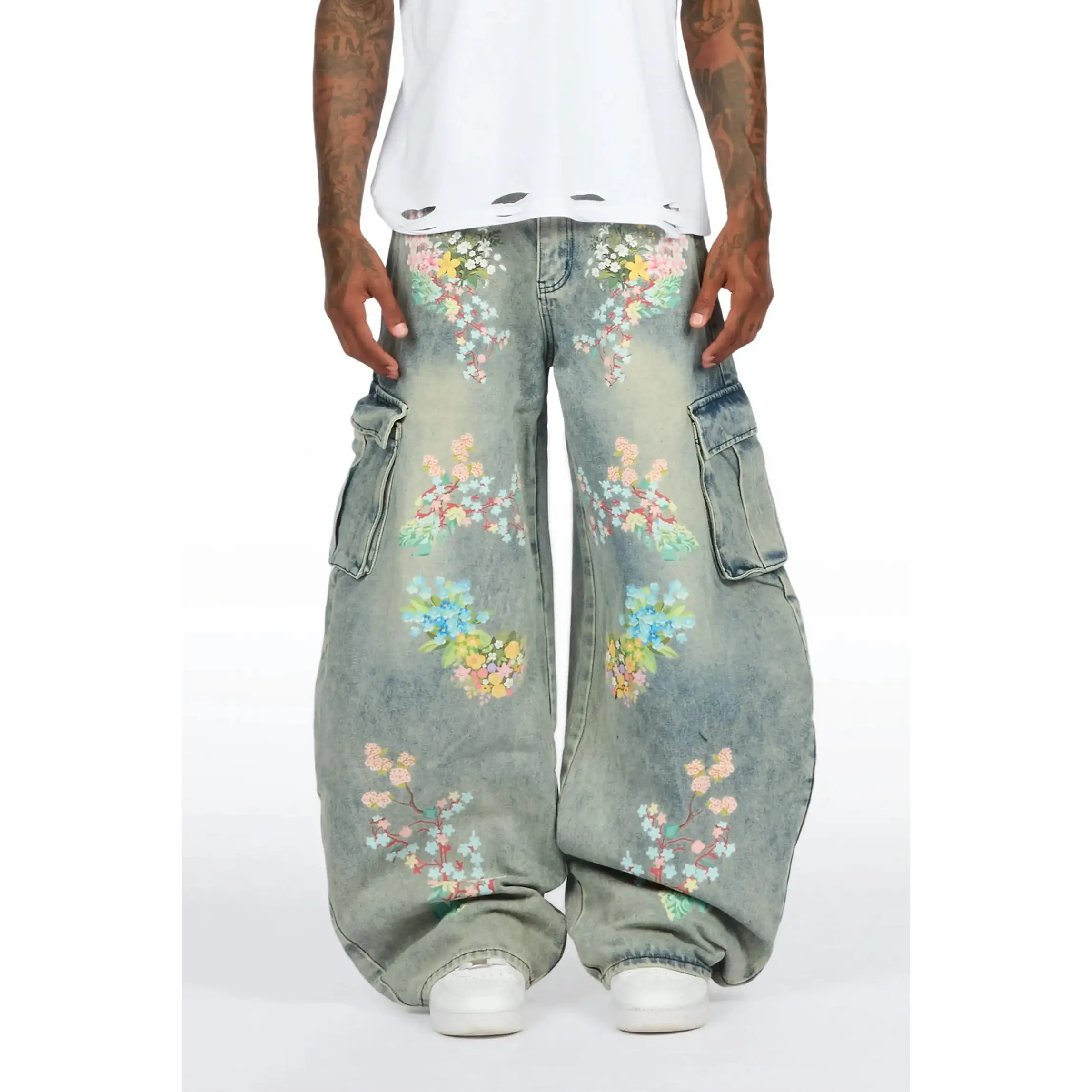 Zionte Light Blue Barrel Fit Jean