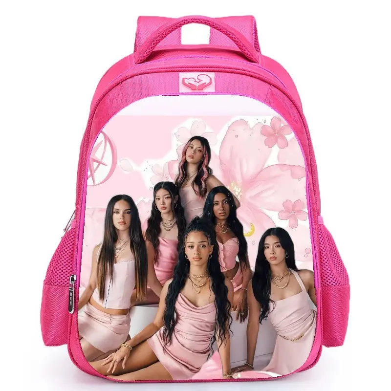Cute Pink Student Backpack School Bag Outdoor Daypack Casual Travel Backpack for Everyday Use