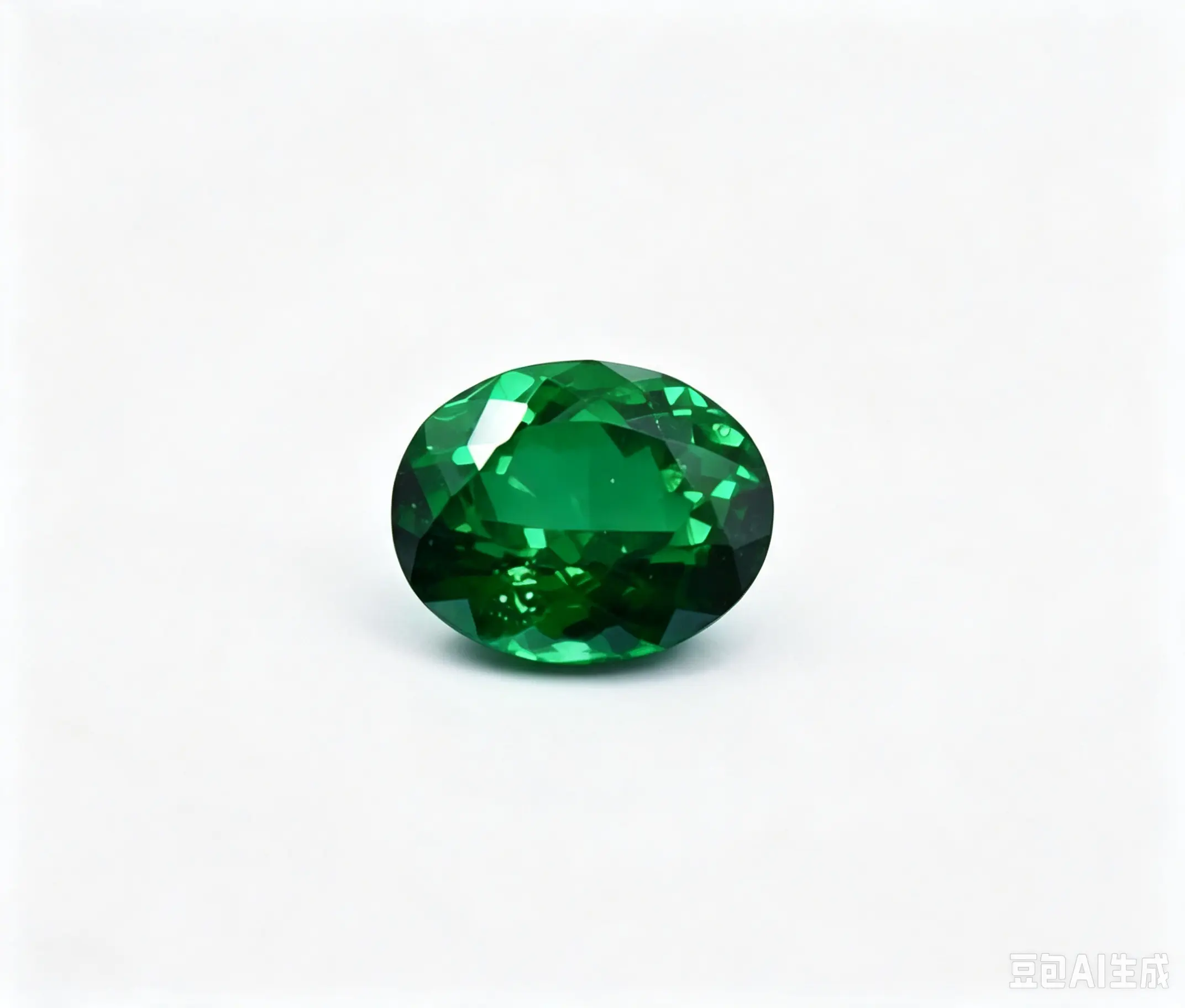 Lab-Grown Oval Cut Emerald With AGL Certificate