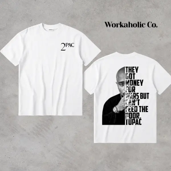 2Pac Rapper Shirt – Classic Rapper Graphic Sweatshirt Featuring Tupac Shakur – Hip Hop Culture Fashion