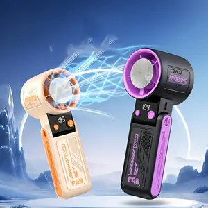 Portable Foldable Handheld Fan, 1pc USB Rechargeable Mini Fan with Lanyard, Adjustable Speed Mini Fan for Outdoor Camping Travel