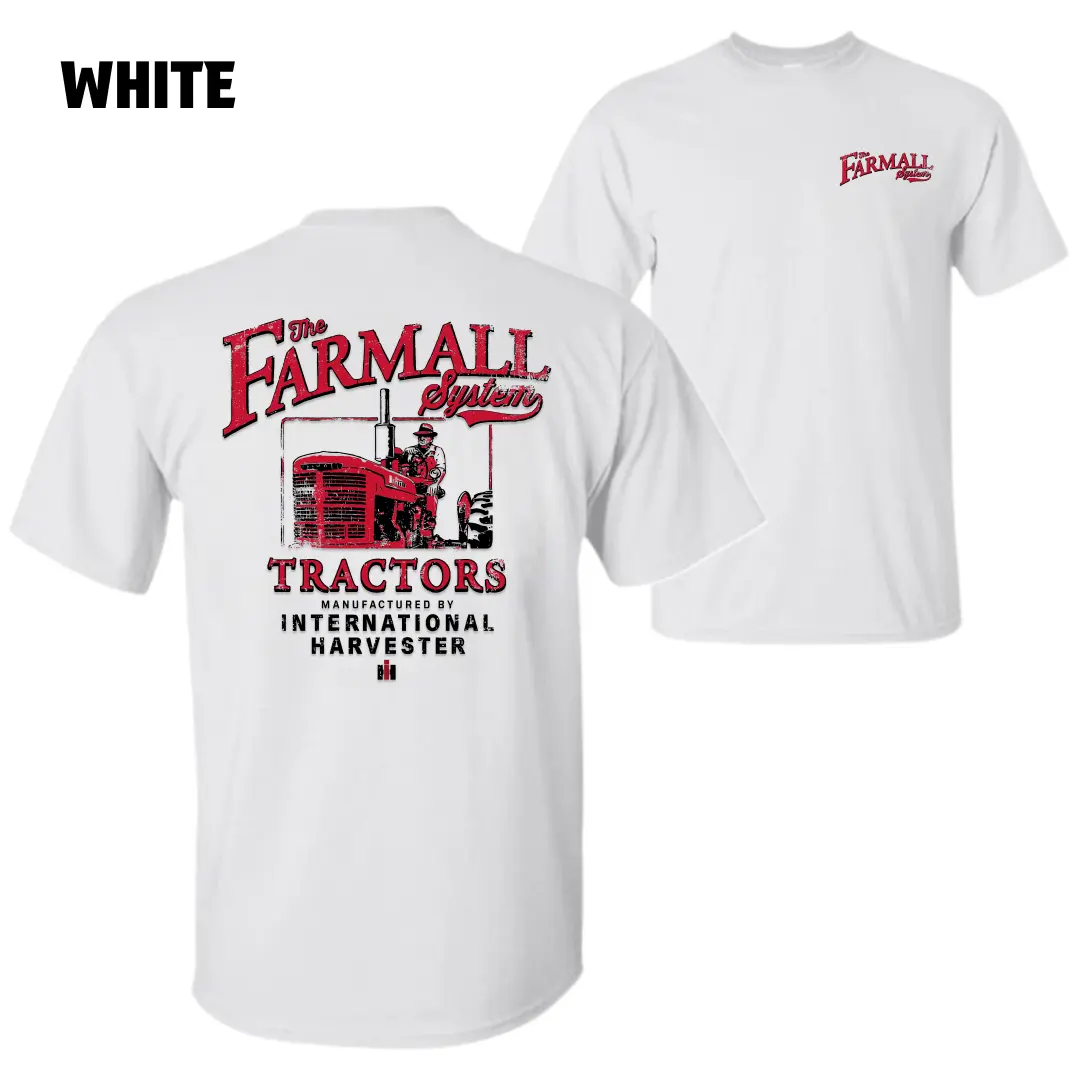 Soft Classic Short-Sleeve Farmall T-Shirt - International Harvester Vintage Red Tractor Graphic, Unisex Sports Top for Farmers, Ideal for Tractor Collectors (Sports & Outdoor Clothing), Joggers, Shortsleeve