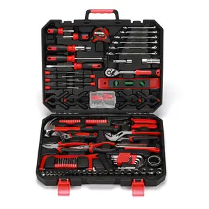 205PCS Home Repair Tool Kit, Complete Household Tool Set, Car Tools Kit Mechanic Set for Rv Trunk, Mechanics Home Tool Set, 205 Pieces Socket Wrench Auto Repair Hand Tool Kit，#TikTokShopBlackFriday