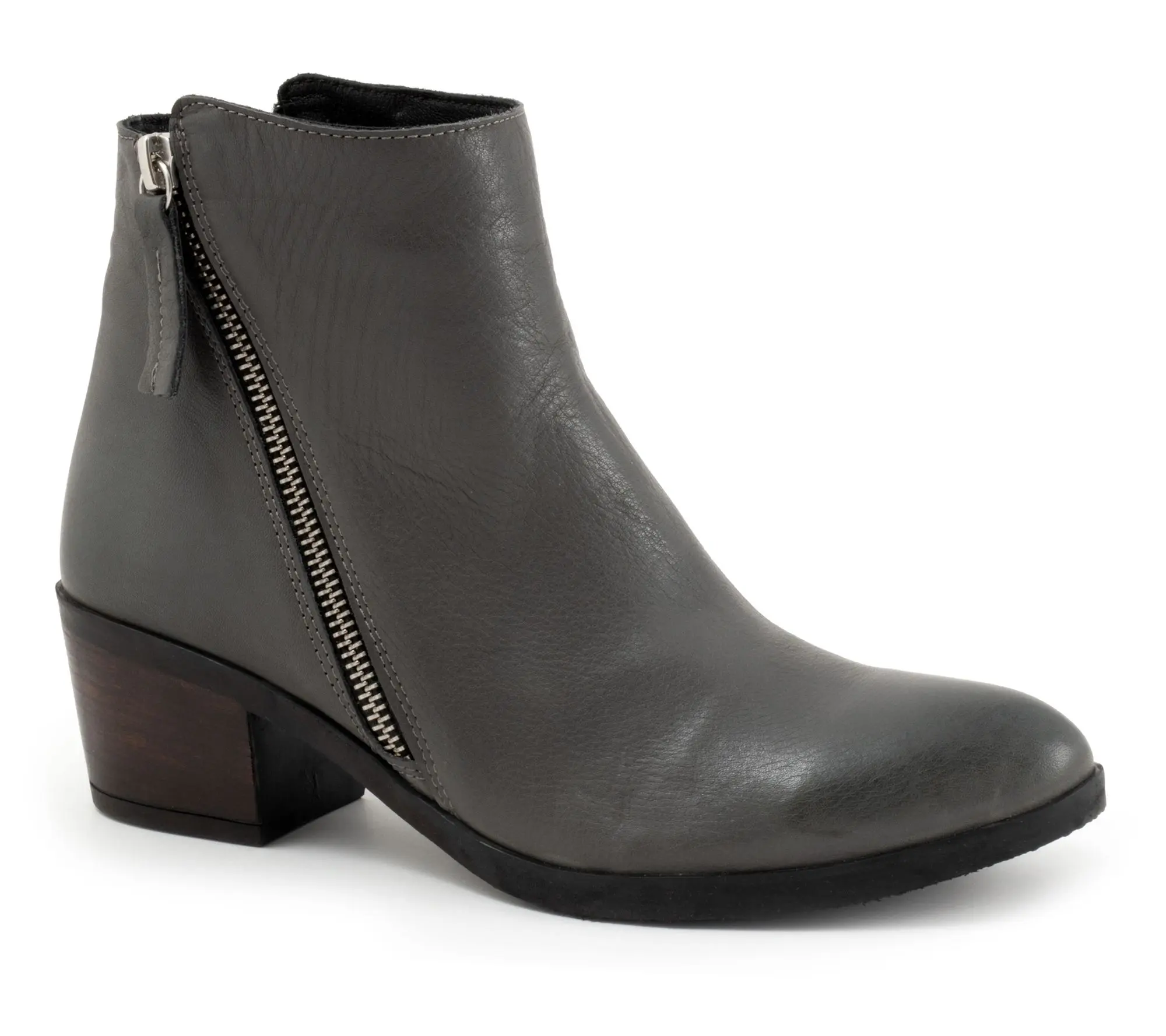 Bueno Women's Camila Leather Stacked Heel Boot