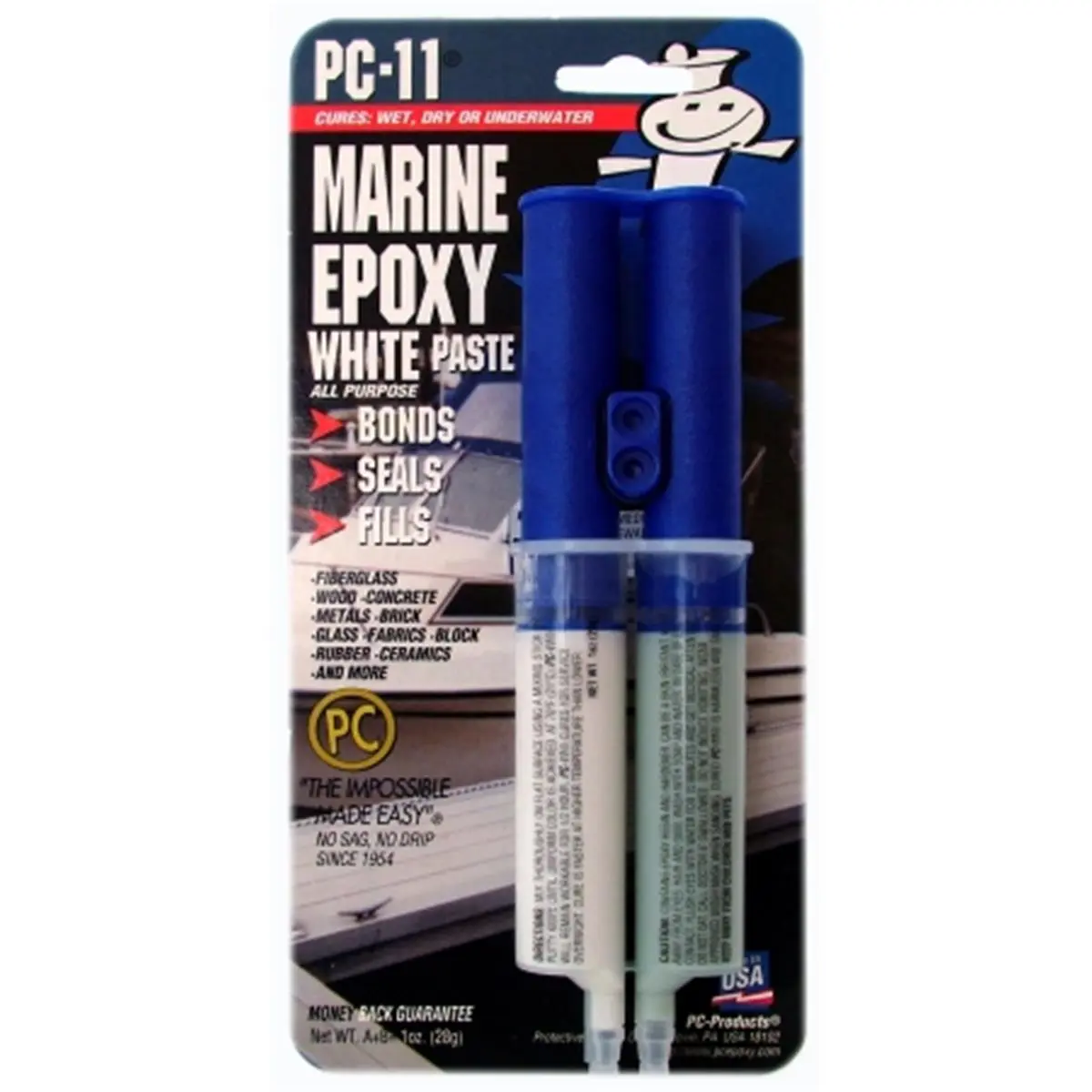 Protective Coating 1 Oz White Marine Epoxy Paste 010112