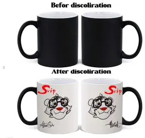 OG Limited Edition Mug Before & After Discoloration Black to White with Unique Design and Signature Artwork