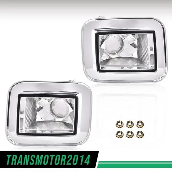 G-PLUS Motor Interior 2Pc Front Parking Signal Light Fit For 03-08 H2 Hummer 05-08 H2 SUT Chrome/Clear