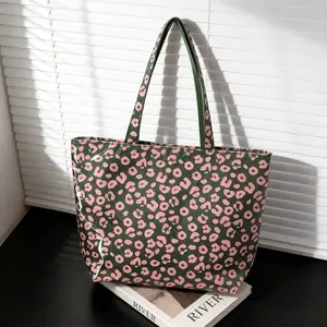 Summer Women's Leopard Print Beach Bag, Waterproof Design, Stylish and Durable, Perfect for Summer Outdoors Activities