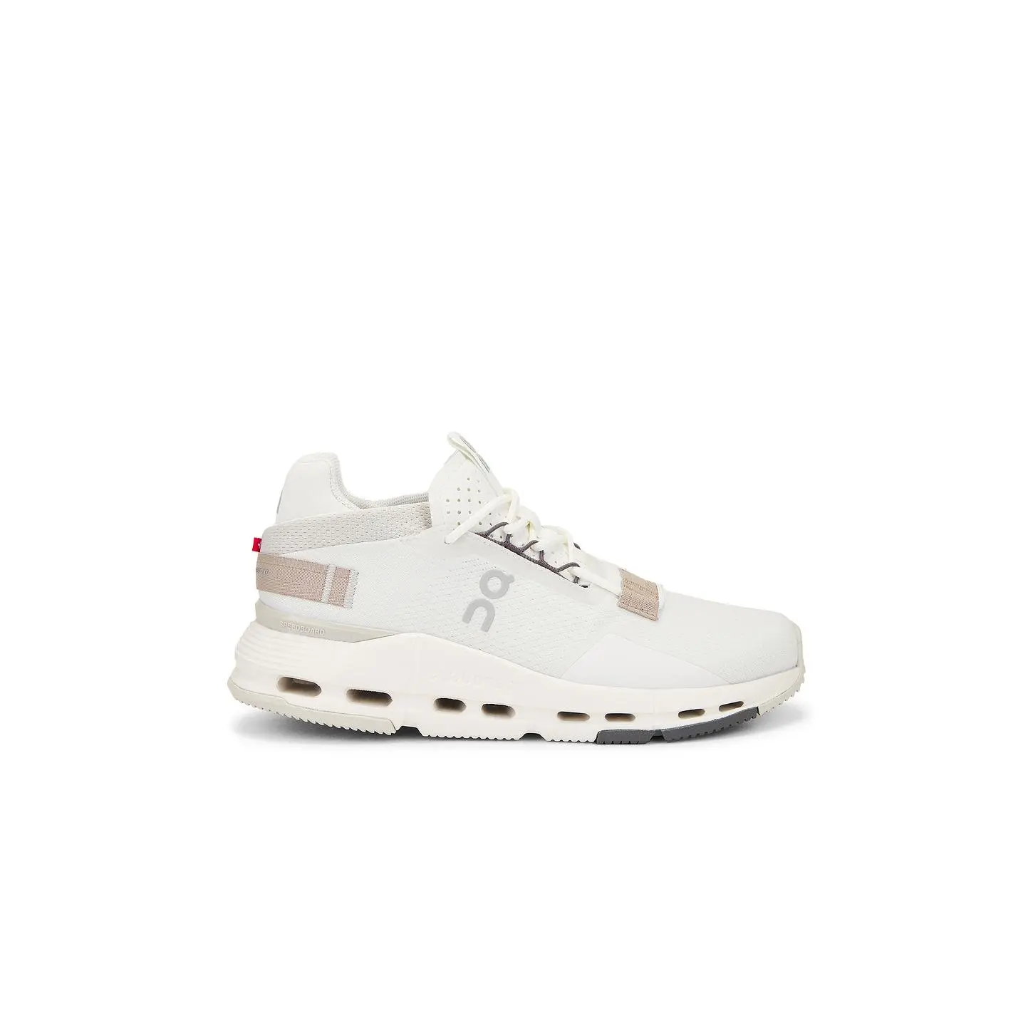 On Cloudnova 2 Sneaker in Ice & Sand