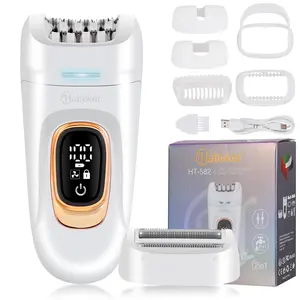 2 in 1 Electric Hair Remover for Women, Multifunctional Washable Trimmer for Sensitive Areas, Personal Care Grooming Tool