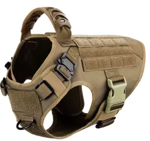 Large Dog Harness And Leash Set Pet German Shepherd Malinois Training Walking Vest Dog Harness And Collar For Medium Large Dogs