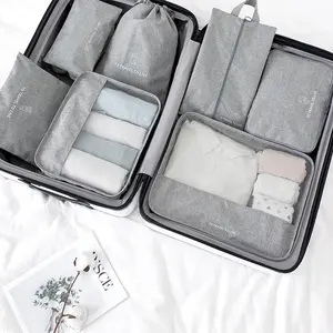 7-Piece Travel Packing Cube Set Luggage Organizer Bags for Clothes Underwear & Shoes Lightweight Durable Multiple Sizes Ideal for Business Trips & Vacations Ultimate Travel Organization Set