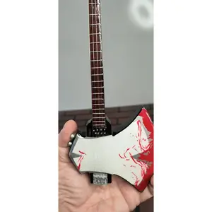 GENE SIMMONS (KISS)- Bloody Signature Axe 1:4 Scale Replica Bass Guitar~Axe Heaven