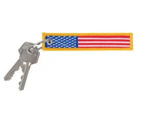 Rothco US Flag Patch Keychain - Stainless Steel Gender-Neutral Compact Keychain, Fashion Accessory for Daily Use, Compact Keychain Keychains, Gender-Neutral Keychains