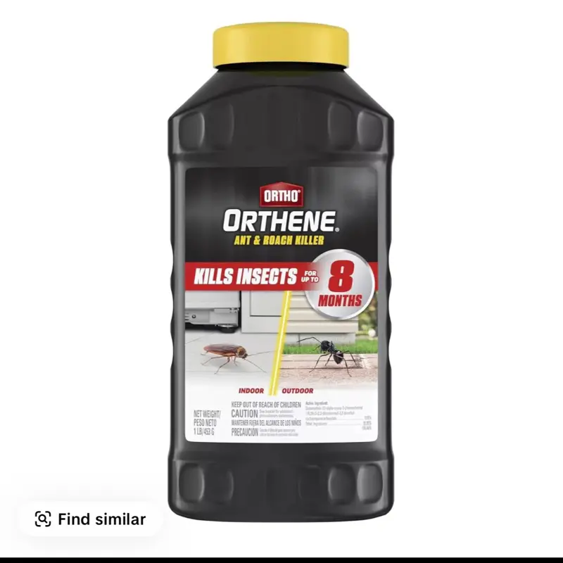 Ortho Orthene Ant & Roach Killer 1 lb - Long-Lasting Insect Control for Indoor & Outdoor Use - Kills Ants Roaches Fleas Ticks Spiders & More - Up to 8 Months Protection - Flower