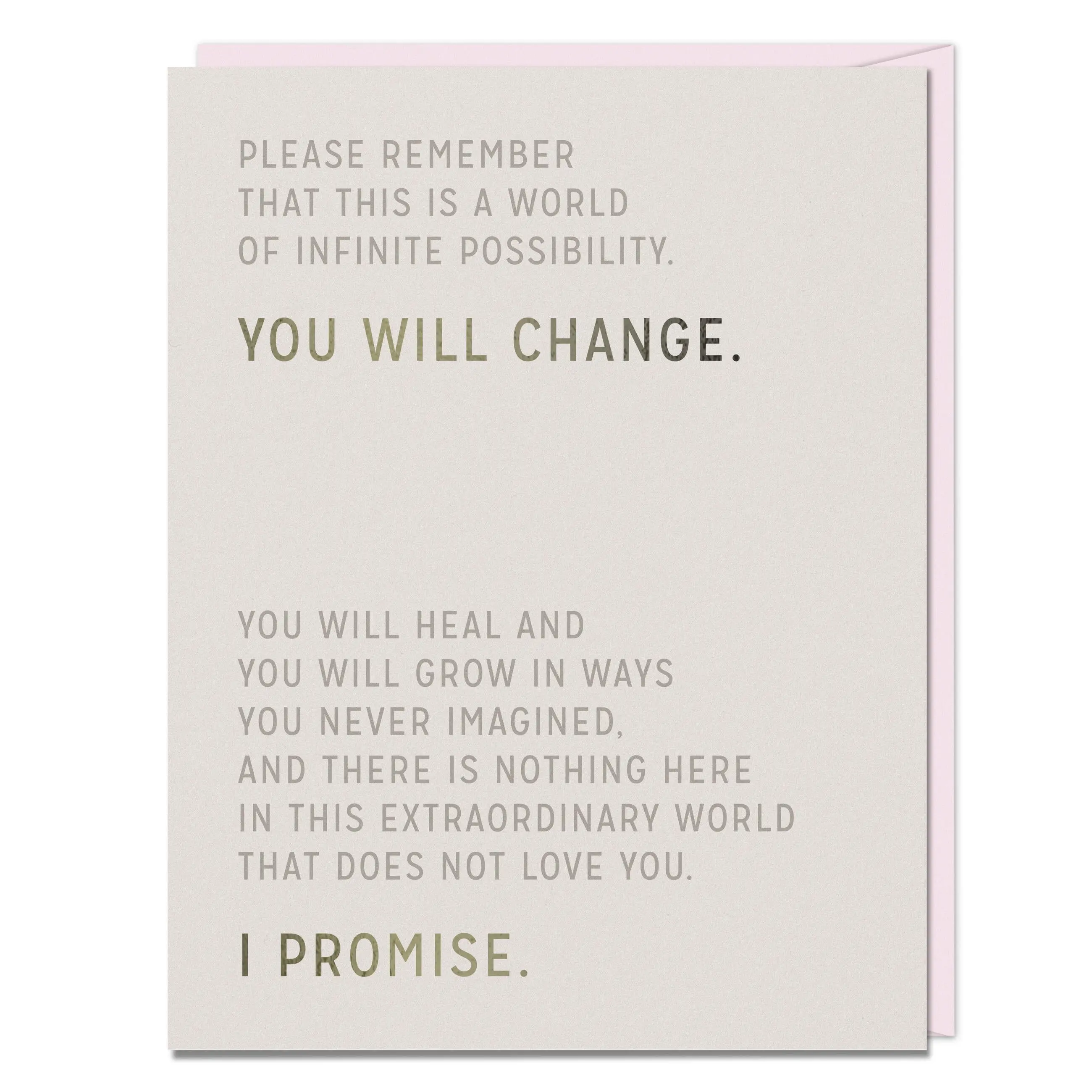You Will Change Encouragement Card You Will Change Encouragement Card