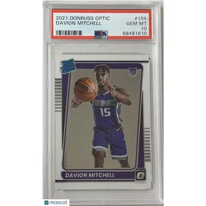 2021 Panini Donruss Optic Davion Mitchell #155 PSA 10 RC