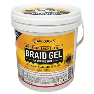 ALLDAY LOCKS BRAID GEL EXTREME HOLD, Cornrow, locs, twists ALLDAY LOCKS BRAID GEL EXTREME HOLD, Cornrow, locs, twists