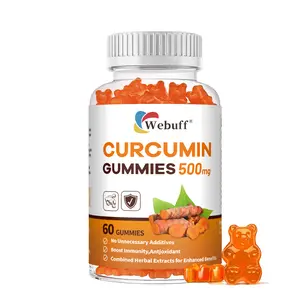 High-Potency Turmeric Gummies with Black Pepper – Botanical Blend with Curcumin (500mg Turmeric Extract per Serving) – Vegan, Sugar-Free, Tropical Flavor