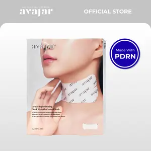 avajar Rejuvenating Neck Wrinkle Control Mask 5 Sheets | Made with PDRN, Peptides, Niacinamide & Ceramide for Firming, Lifting, Hydration & Anti-Aging Neck Care
