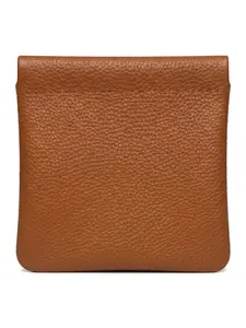 Pomelo Best Litchi Grain Leather Snap Pouch for Women Man Magnetic Closure Mini Coin Purse Textured Casual Wallet