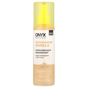 Onyx Professional Hydrating Body Shimmer Mist, Sandalwood & Warm Vanilla, 6.5 fl oz (200 ml)