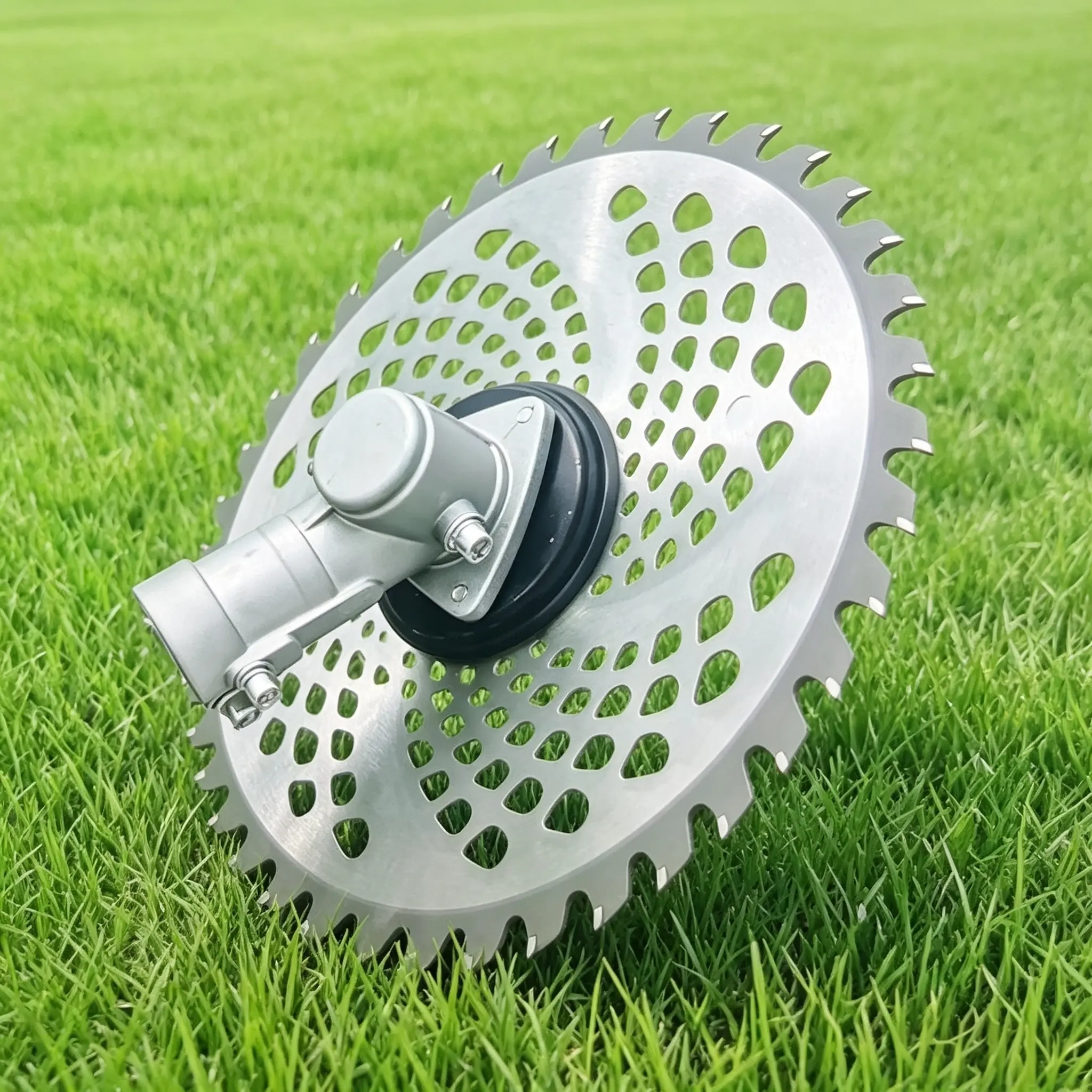 Heavy Duty Alloy Brush Cutter Blade, 9/10 Inch OD, 1 Inch Arbor Hole, 40T Alloy Saw Blade for Grass, Weeds & Shrubs