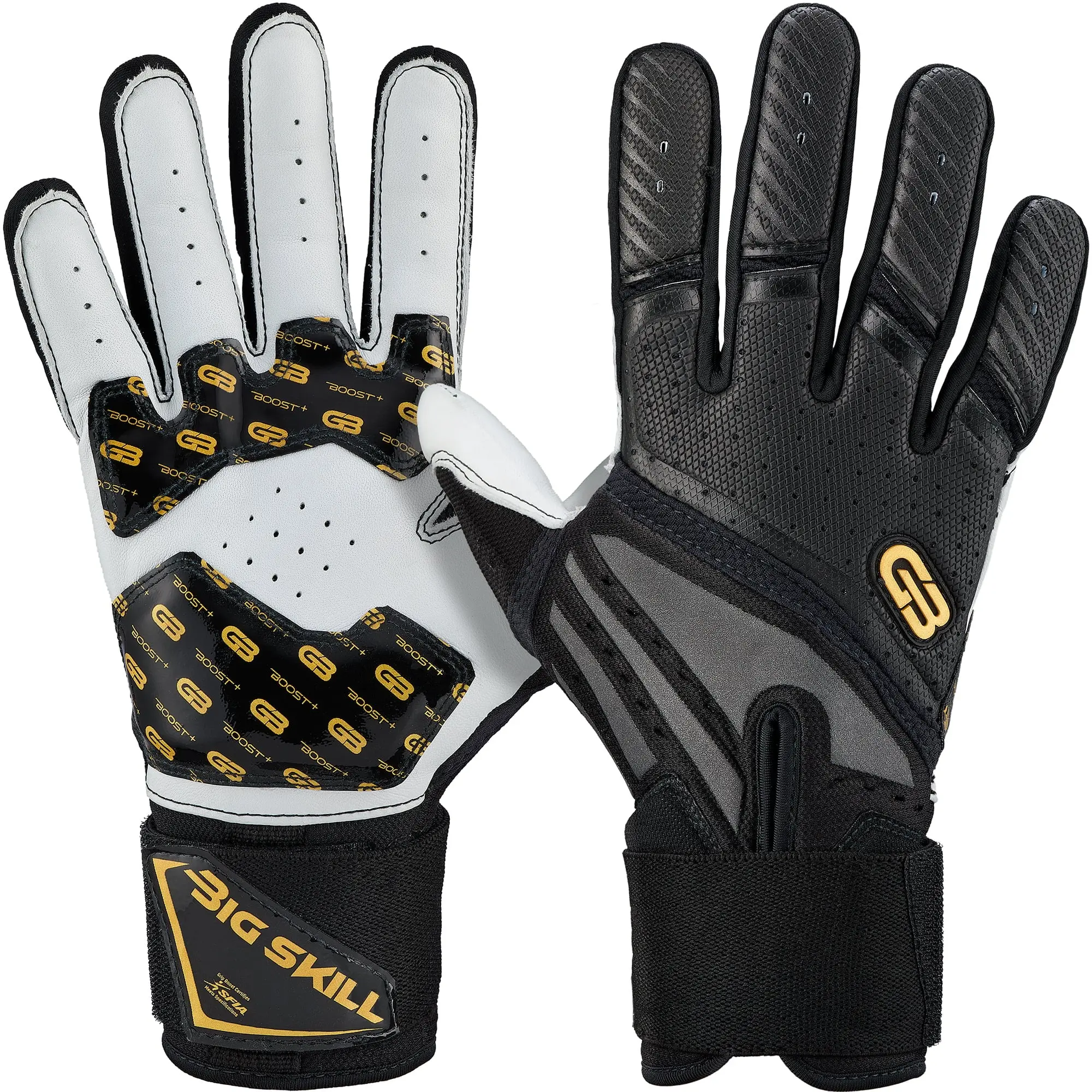 Grip Boost Big Skill 2.0 Lineman Football Gloves – Black
