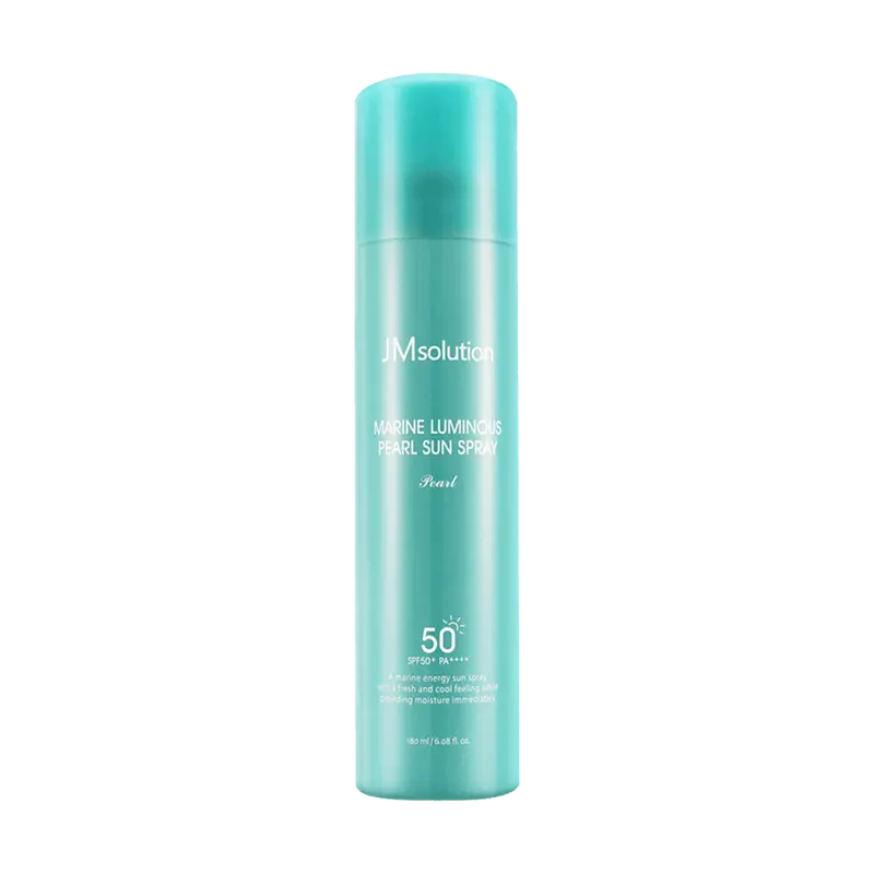 JMsolution Korean-Formulated Broad Spectrum SPF50+/PA++++ Facial Sunscreen Spray, 180ml, Hyaluronic + Water, Hydrate & Brighten, Lightweight, Even Skin Tone, Flawless Finish, Daily Use, Beach UV Protection