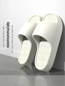 Men's Fashion Home Thick Sole Slippers, Comfortable Soft Eva Material, Non-Slip, Casual Wear for Indoor & Outdoor, All Seasons