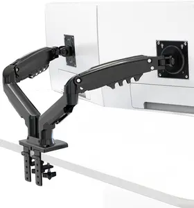 New Dual Monitor Arm, Full Motion Swivel Desk Mount for 17"-27" Screens, Gas Spring Adjustable, 4.4-19.8 lbs Load per Arm