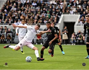 Matias Pellegrini Inter Miami CF Unsigned Shooting Photograph