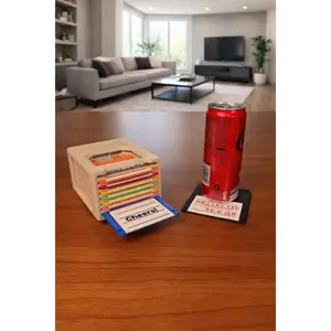 🖥️ Floppy Click -  Retro Coaster Holder Set | 3D Printed Floppy Disk Coasters | Desk Setup Accessories