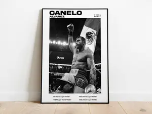 Boxing Poster Canelo Alvarez Mma Poster, Sport Star Wall Art