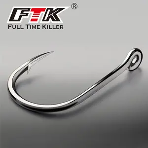 FTK Ise-ni Fishing Hooks, 100pcs box, flattened shank, barbless, for carp fishing, black, Fishing Equipment