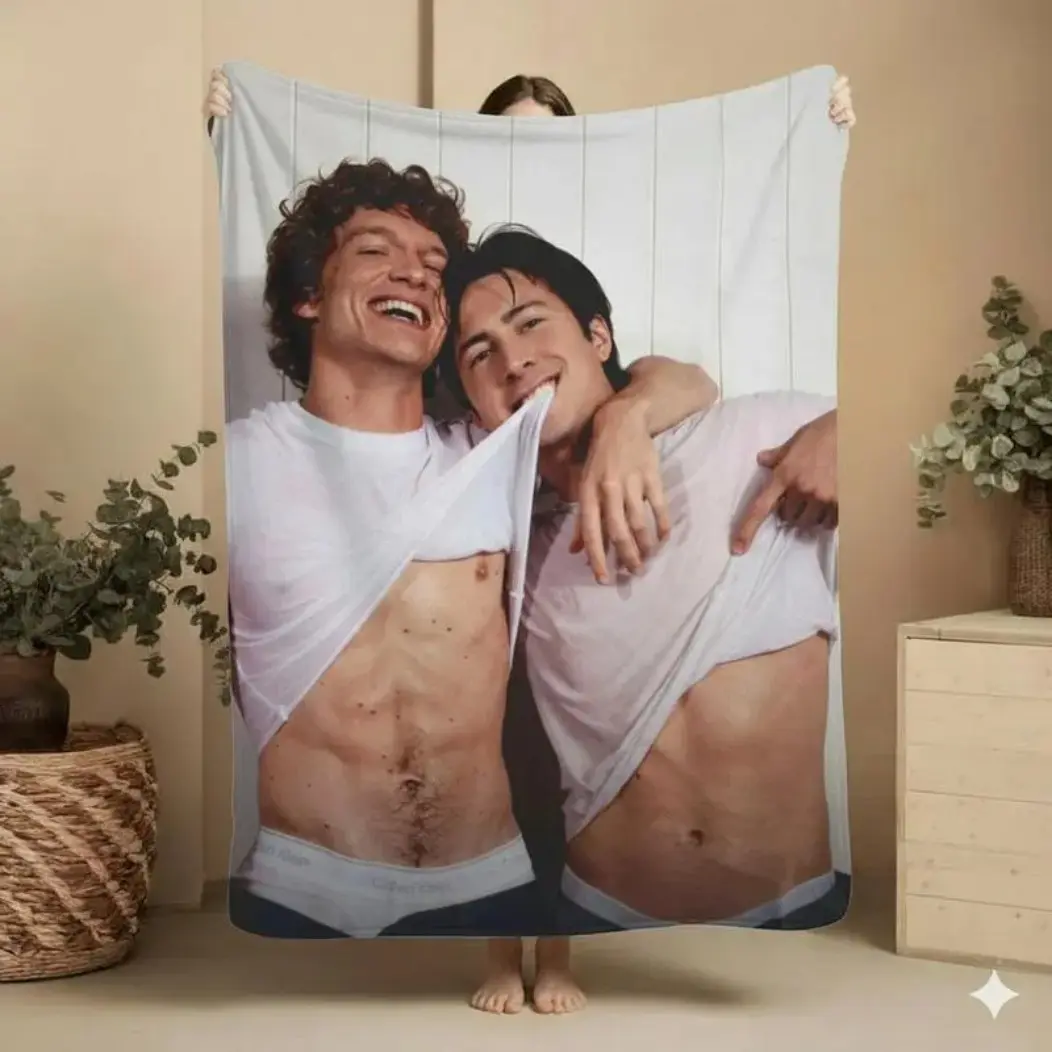 Vintage Heated Rivalry Blanket – Cozy LGBT Pride Throw blaze love pink soft micro hip-hop lover office use ideal bold poster-style artwork football season gift---Warm Haven Textiles