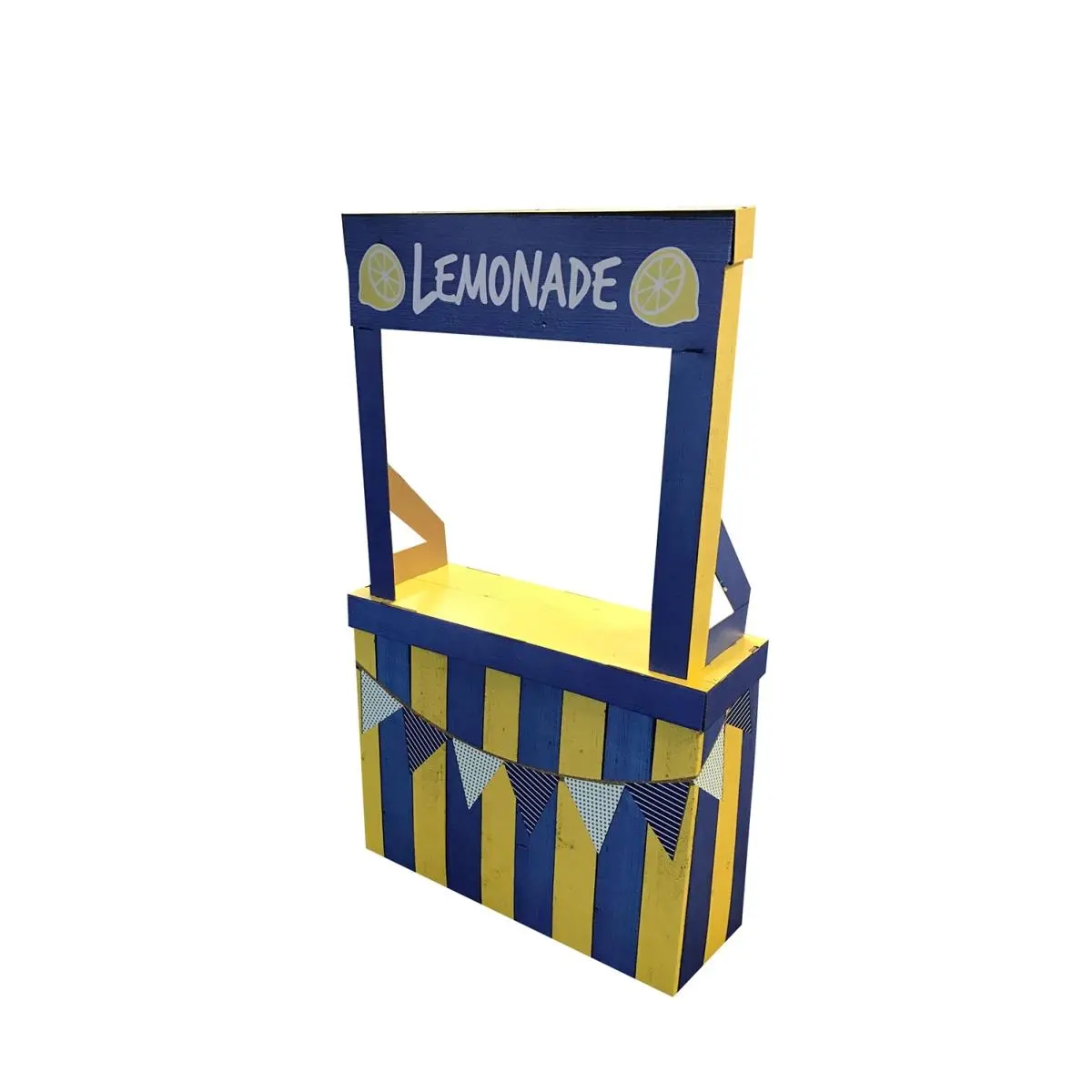 212 MAIN Lightweight Cardboard Lemonade Stand - Easily Assembled, Advanced Graphics, 35x13x58in Standup Photo Booth Display, Office Presentation Supply for Customer Attraction