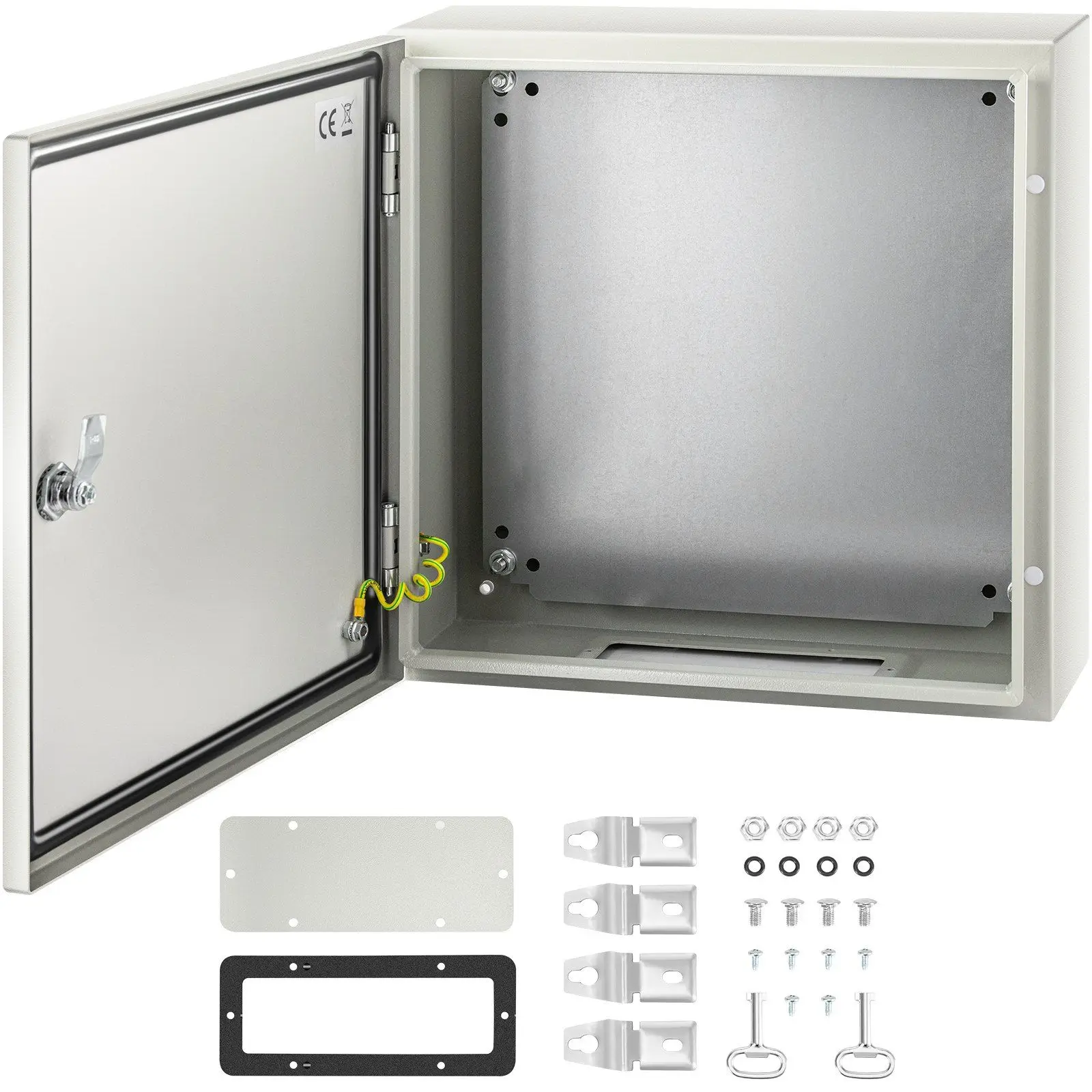 VEVOR NEMA Steel Enclosure, 16 x 16 x 6'' NEMA 4X Steel Electrical Box ...